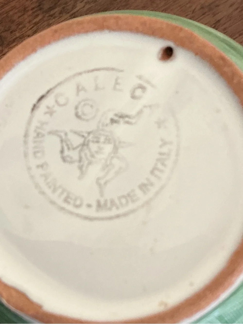 Hand-Painted Caleca Cream & Sugar Italy